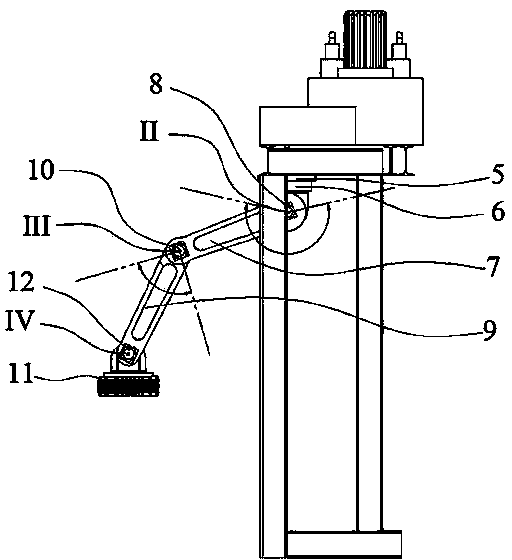 Hydraulic five-degree-of-freedom machine tool feeding and discharging manipulator