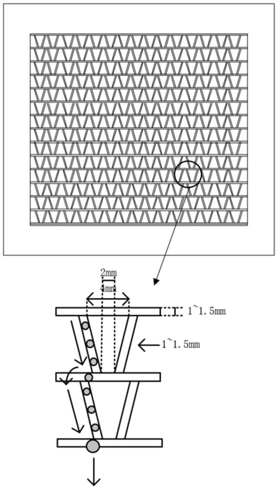 A device and method for defogging and water collection based on the coupling of ion wind and vibrating wire grid