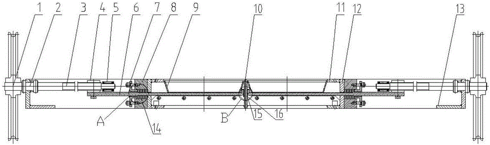 Great-pressure difference manual sealing slide plate gate