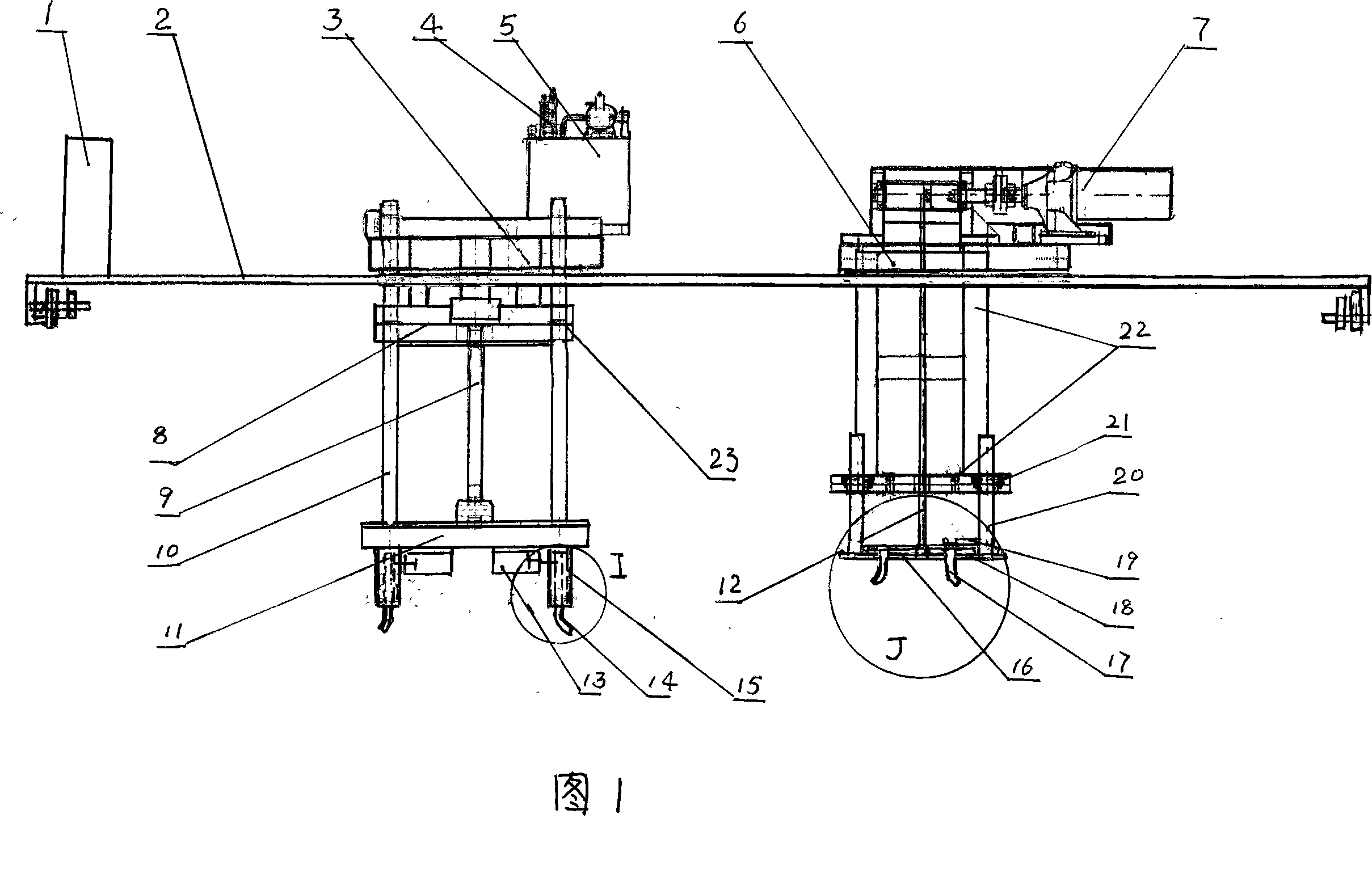 Movable tire vulcanization automated device