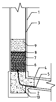 Rigid plugging method for mine tailings pond drainage well