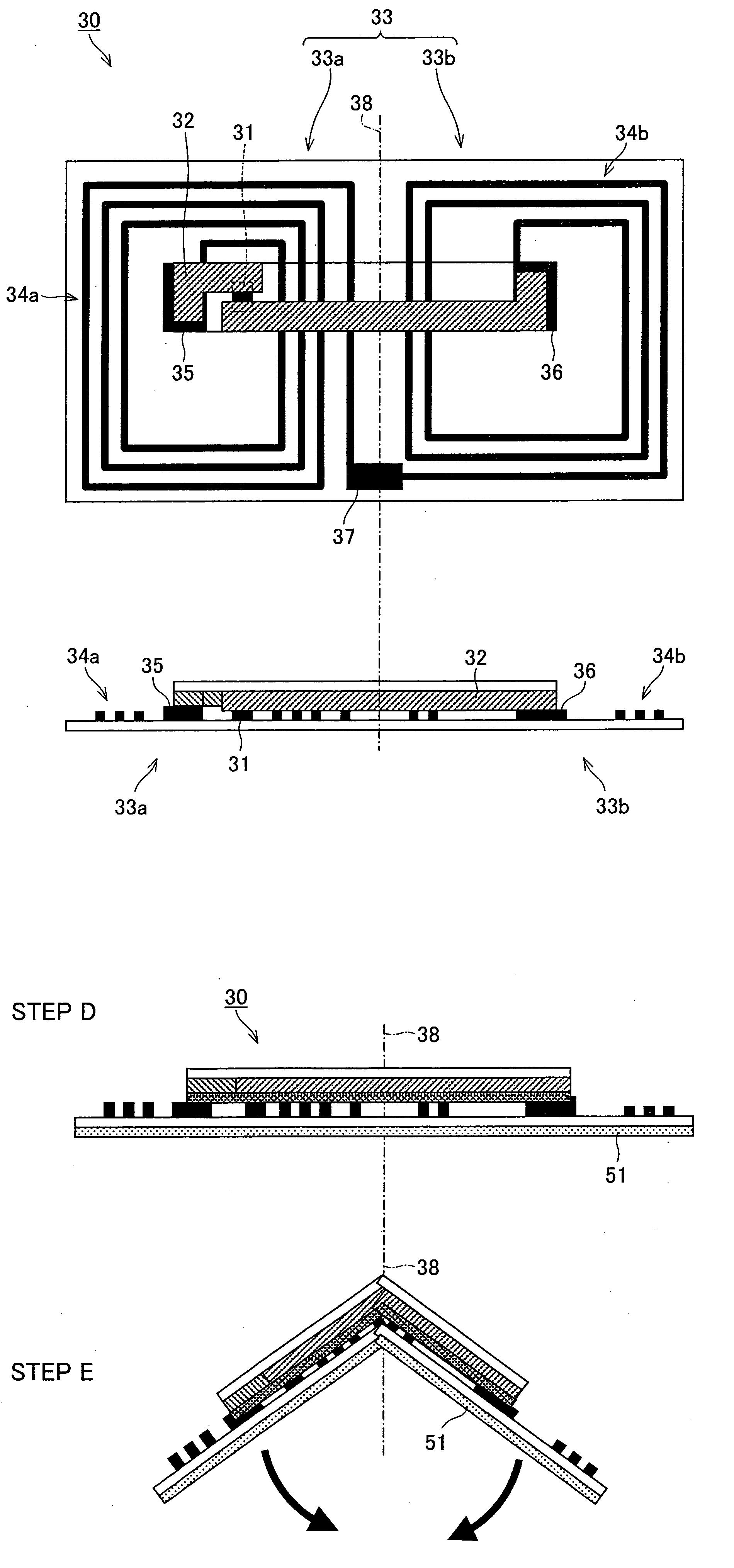 Thin ic tag and method for manufacturing same