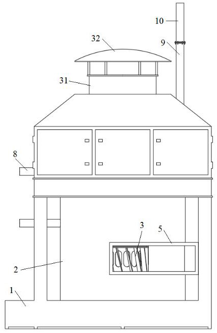 A purification tower for air pollution control