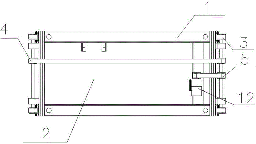 Automatic elevating and horizontally-moving device for vegetable-cleaning box