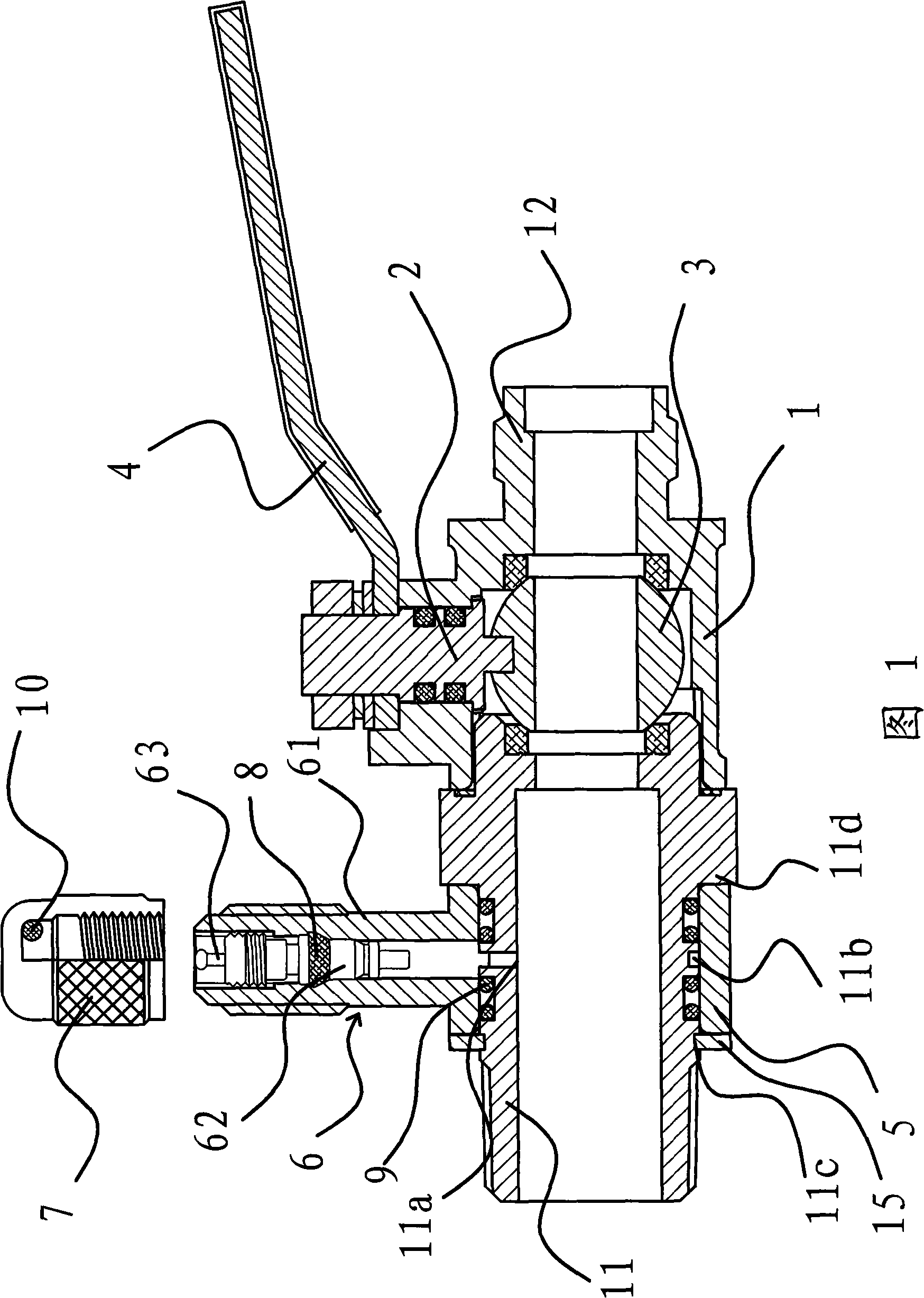 Gas valve with pressure measuring device