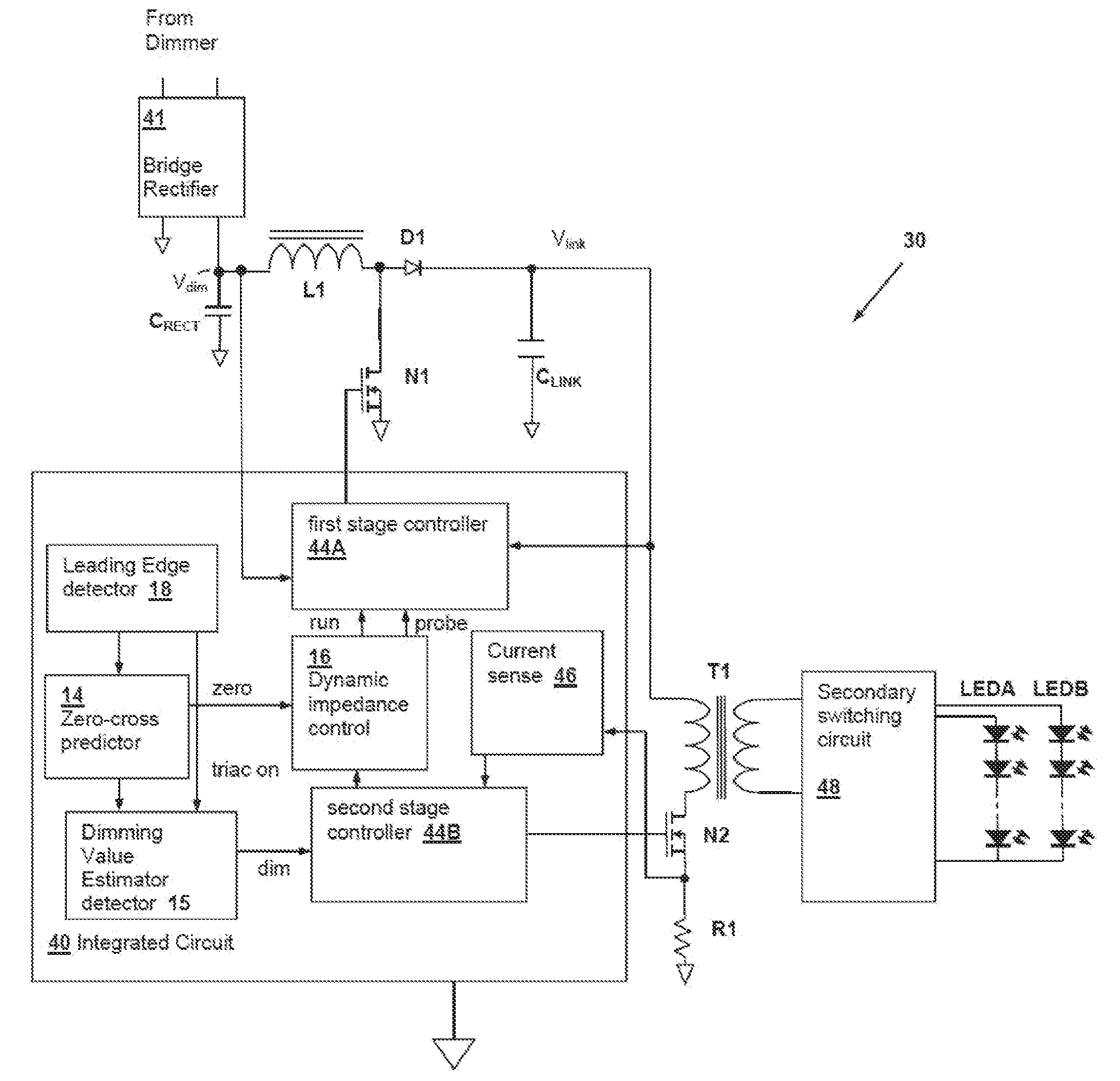 Input Voltage Sensing For A Switching Power Converter And A Triac-Based Dimmer