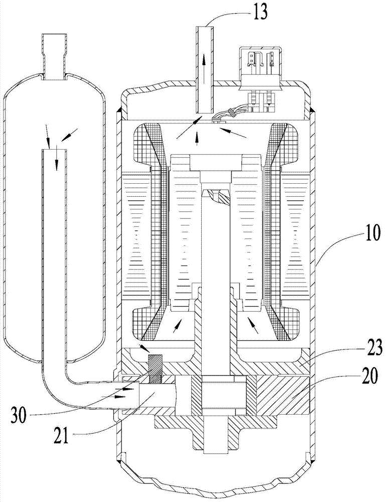Rotary compressor and air conditioner with same
