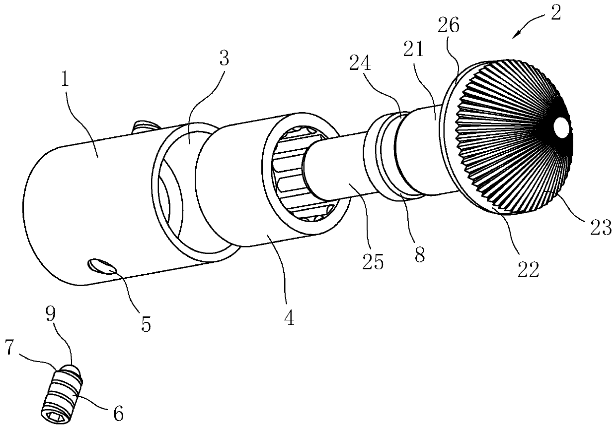 A knurled cutter head mounting assembly, straight cutter, and rotary cutter