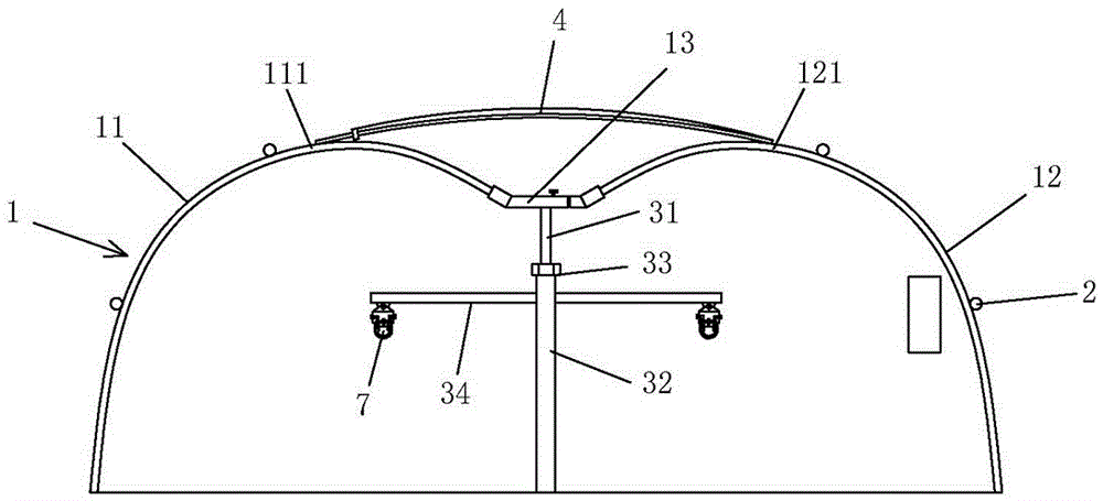 Automatic irrigation device for greenhouse