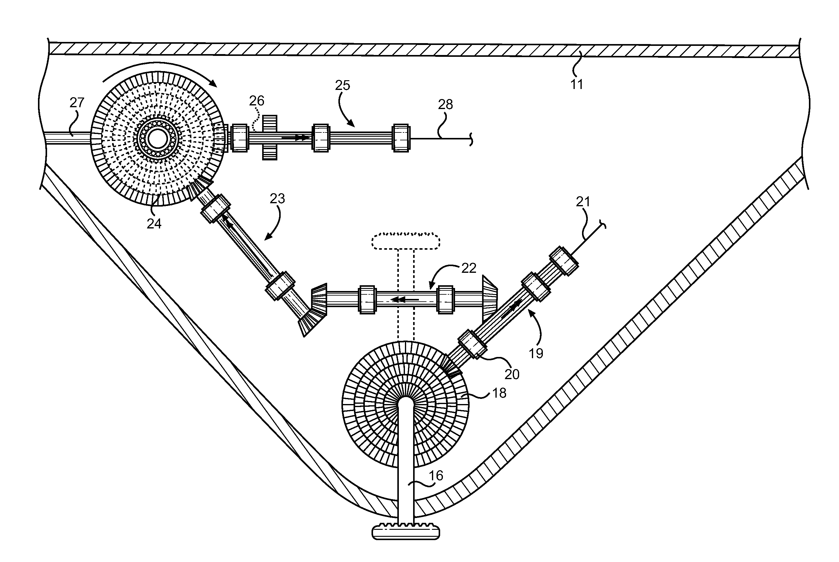 Bicycle Device with Direct Drive Transmission and Hubless Wheels