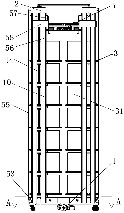 Robot for storage and working method thereof