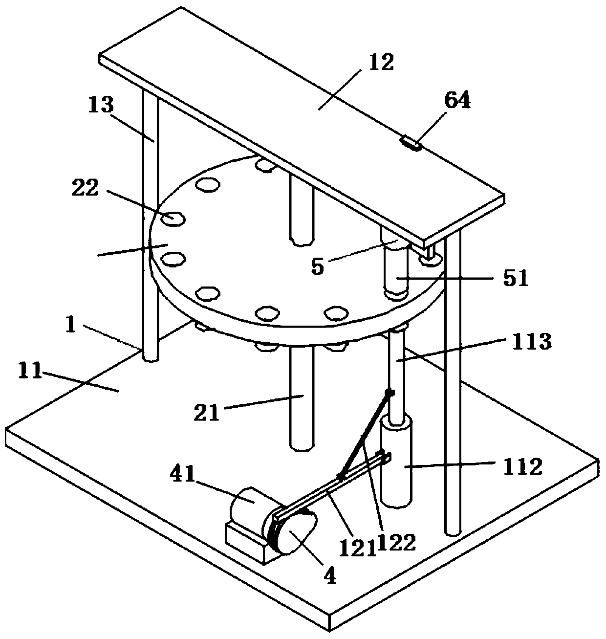 Rotary type pharmacy tablet pressing device