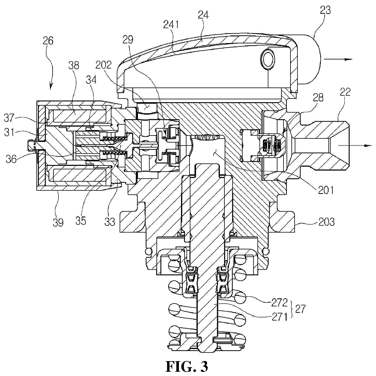 High pressure fuel pump and lpdi system with the same