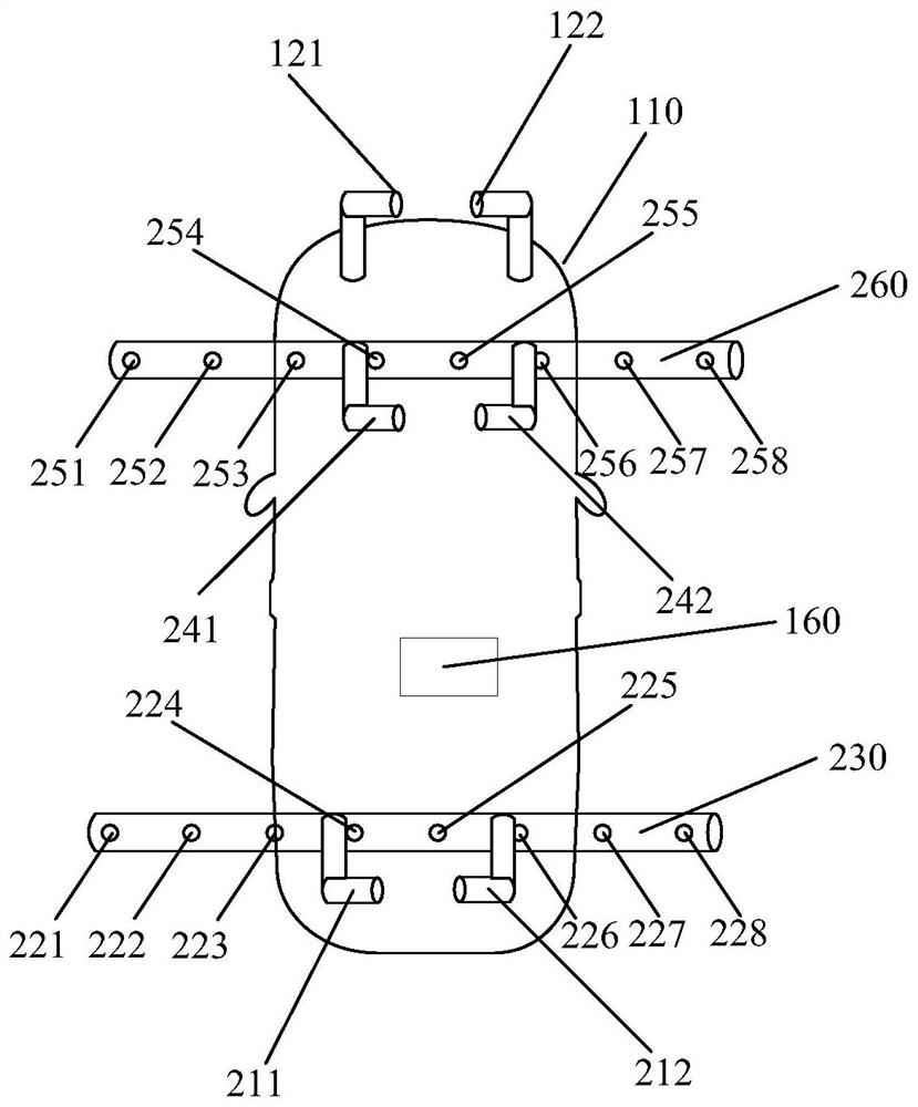 Liquid spraying device, method and control device on carrier