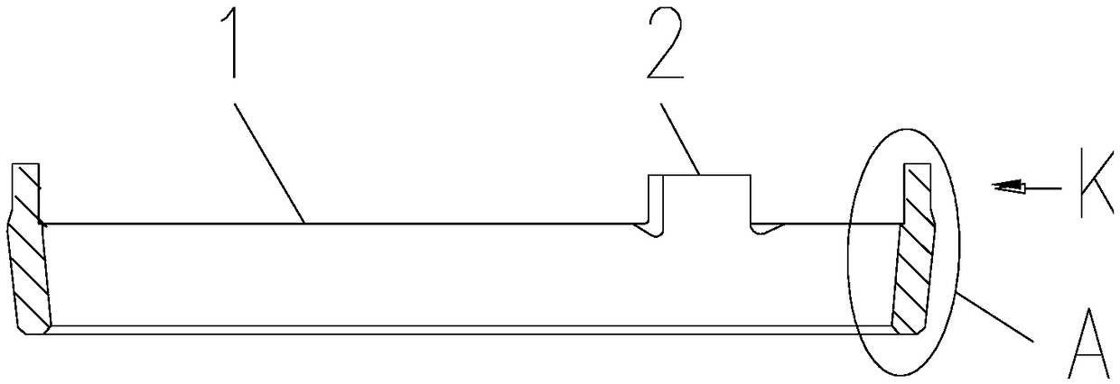 Heat treatment method for middle ring of synchronizer and middle ring structure