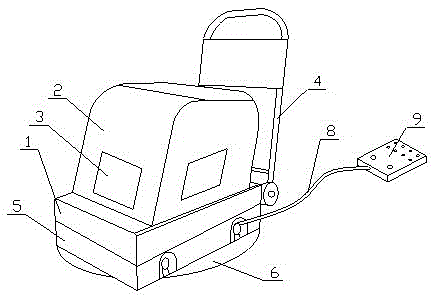 Road ramming machine for civil engineering