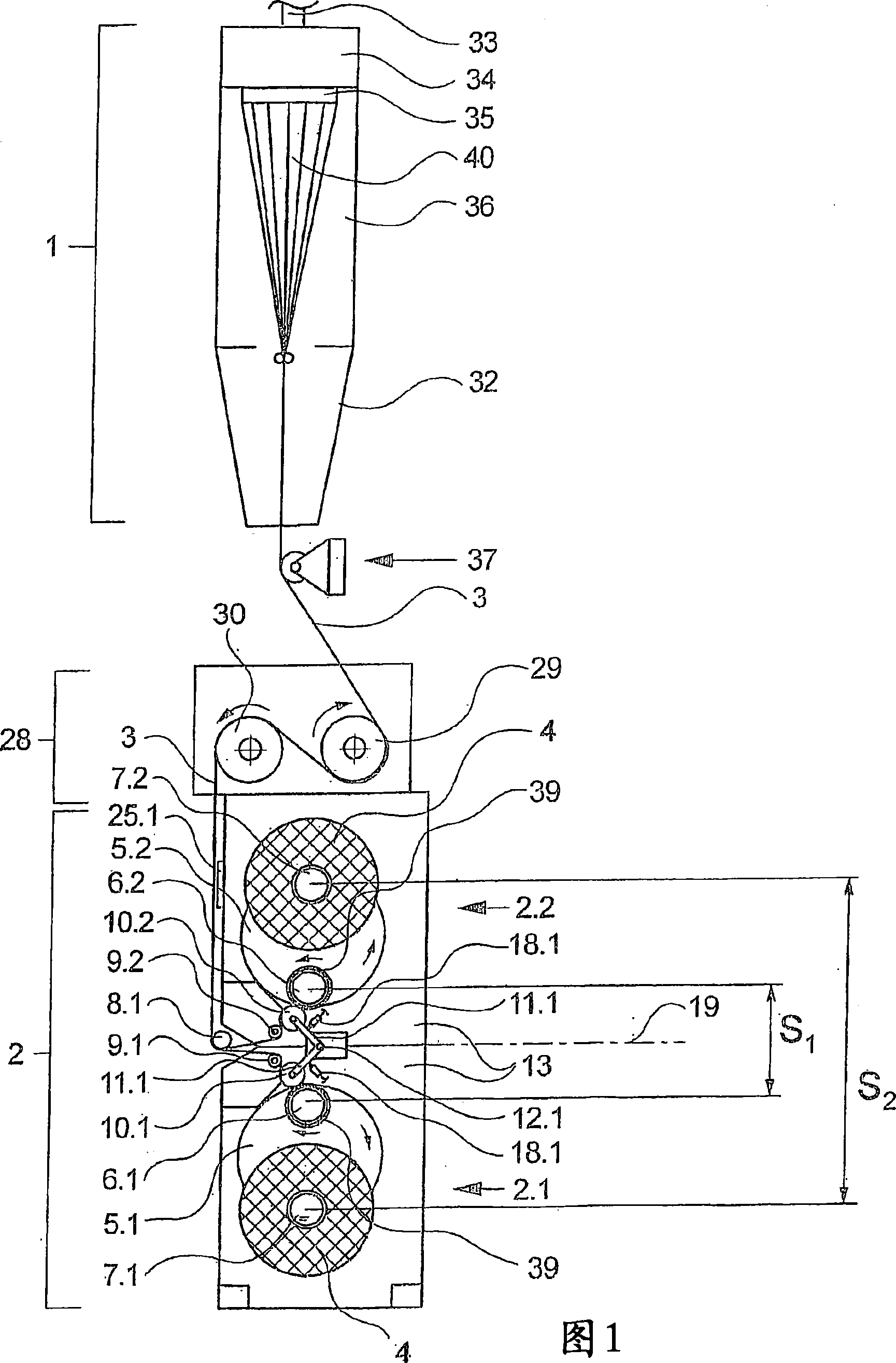 Apparatus for spinning and winding several synthetic threads