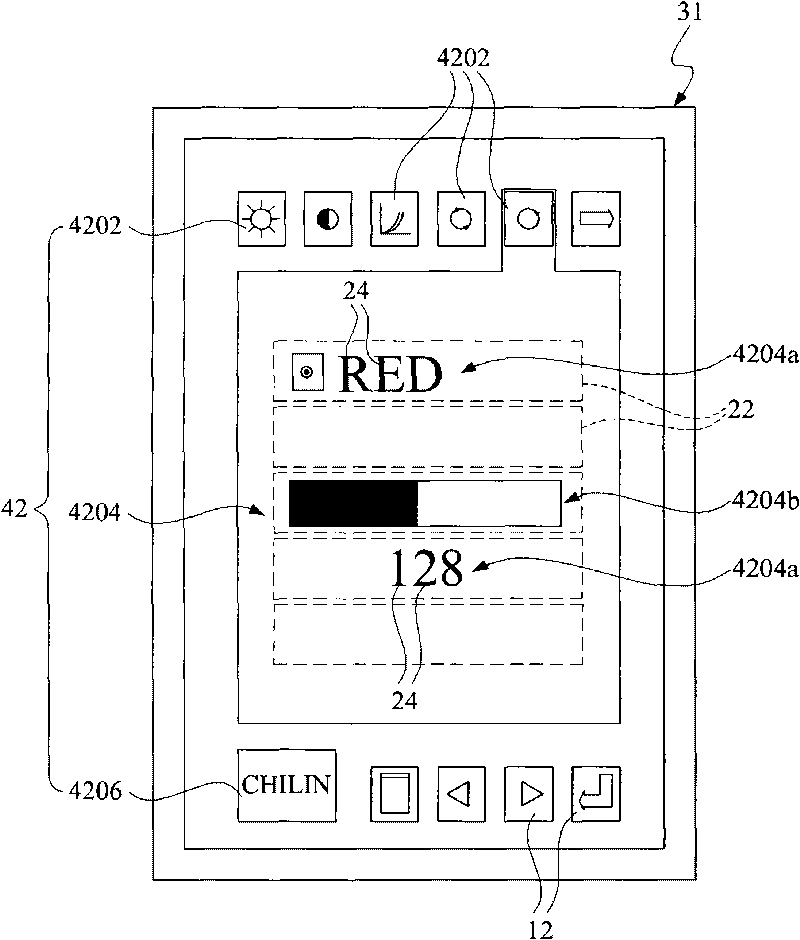 Display system and method of screen