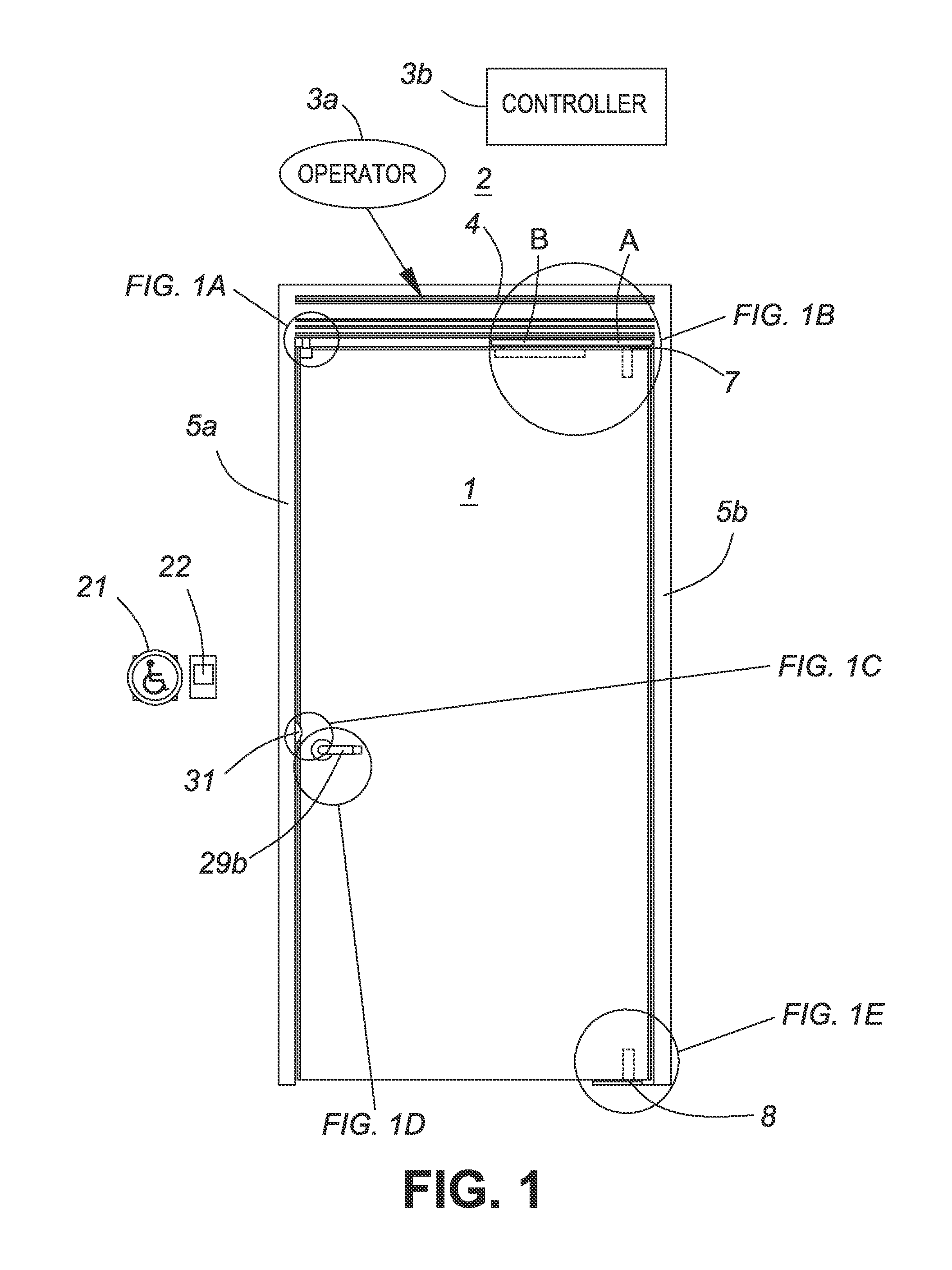 Automatic door with emergency rescue system