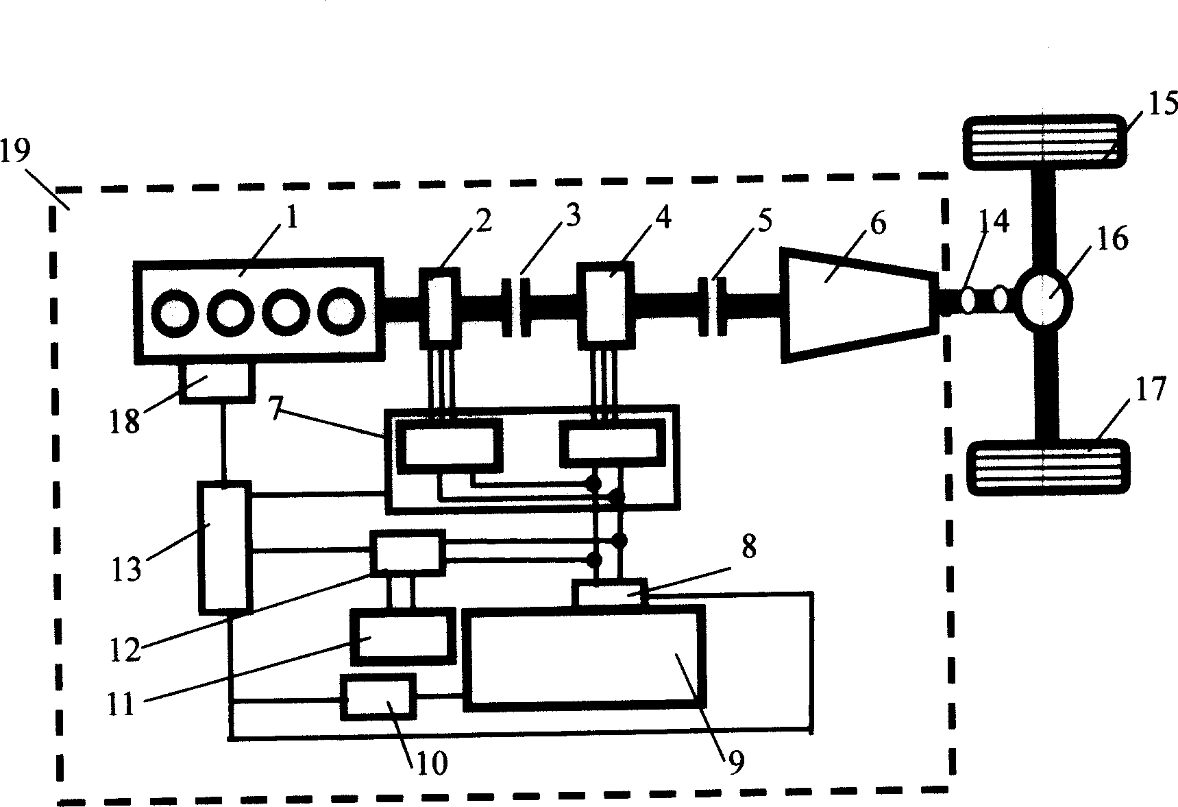 Series-parallel mixed power system