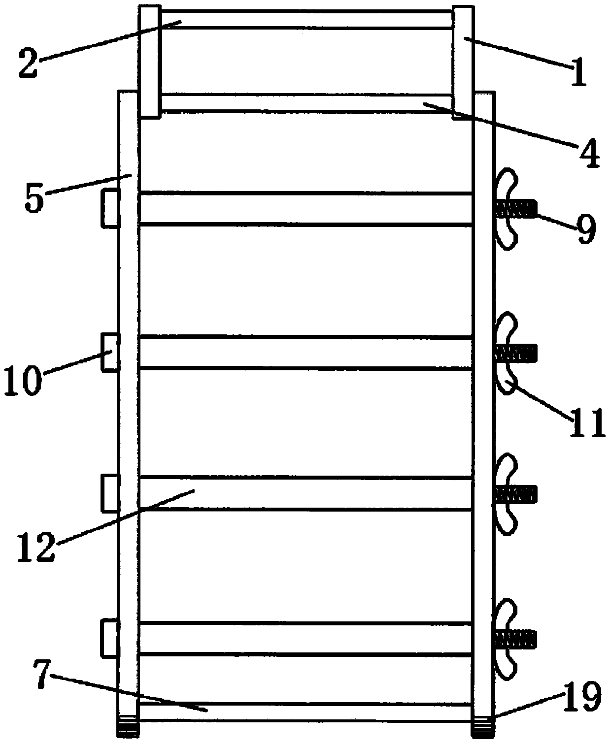 Novel rice seedling hole tray breeding device