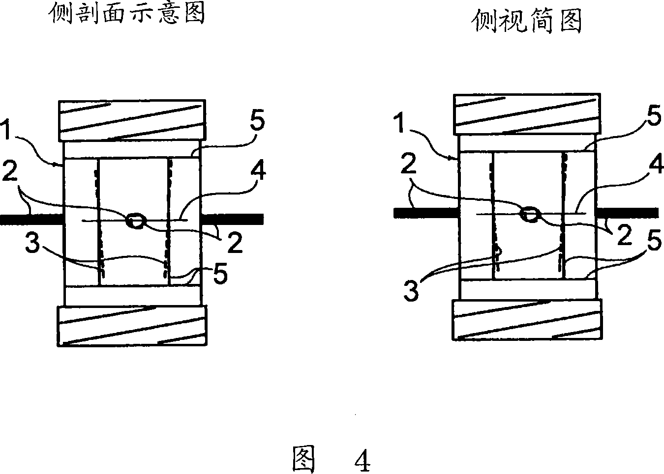 Drum shape container for body fluid treatment device and body liquid treatment device