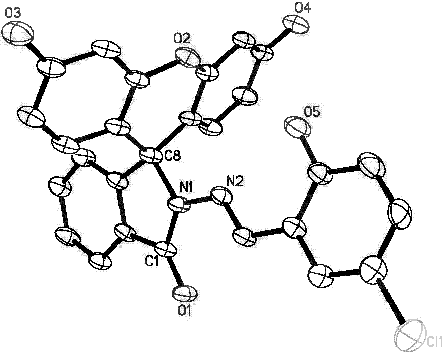 Copper ion spectrum probe as well as preparation method and application thereof