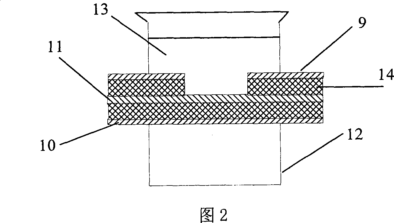 Liquid or solid powder substance dielectric coefficient test device, and the test and calculation method