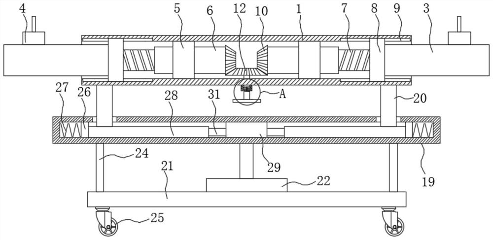 Automobile rear axle supporting tool