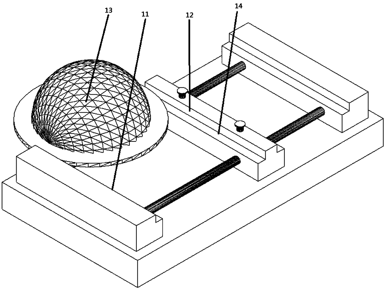 Rapid lens size detection jig