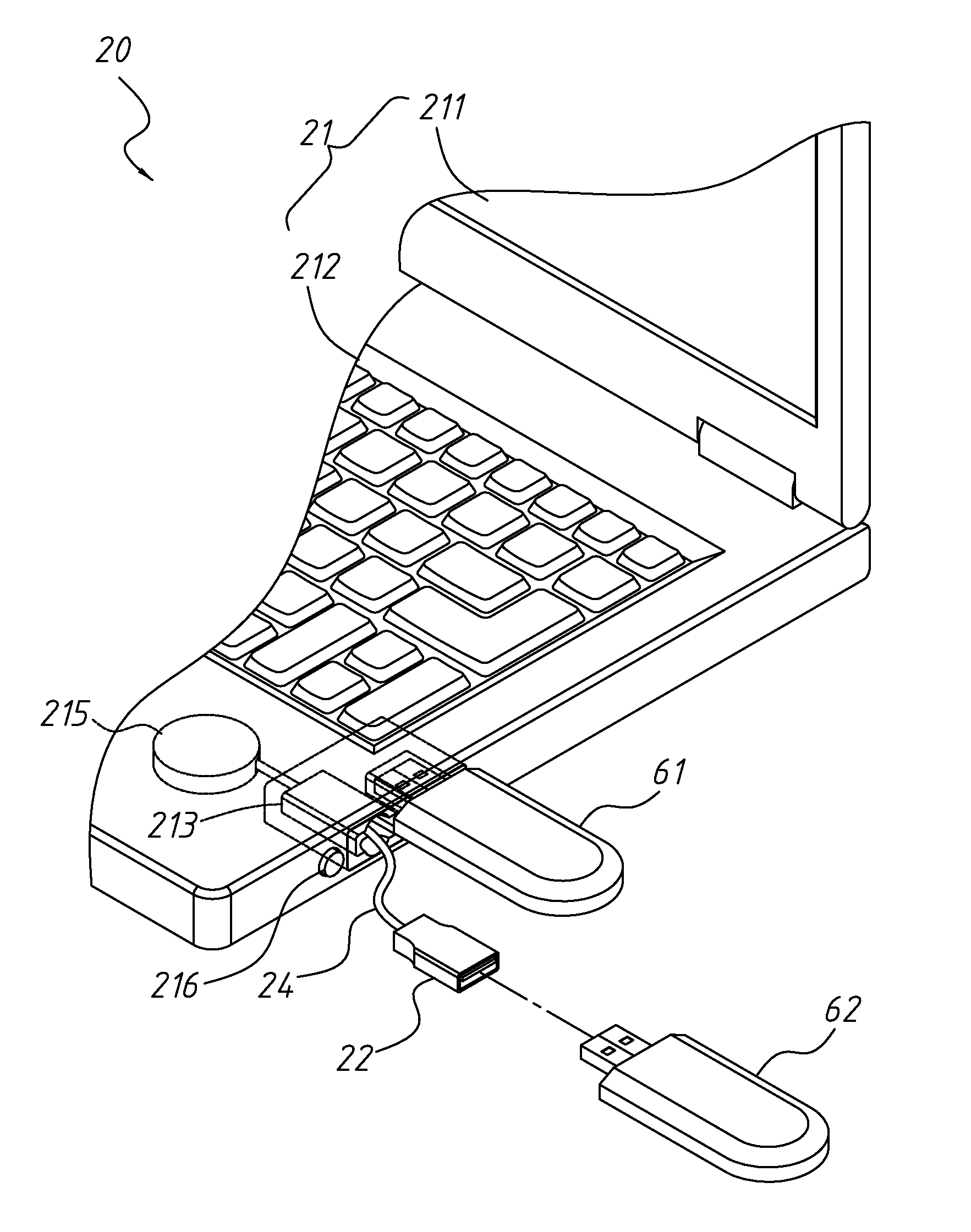Electronic device with stretchable USB receptacle