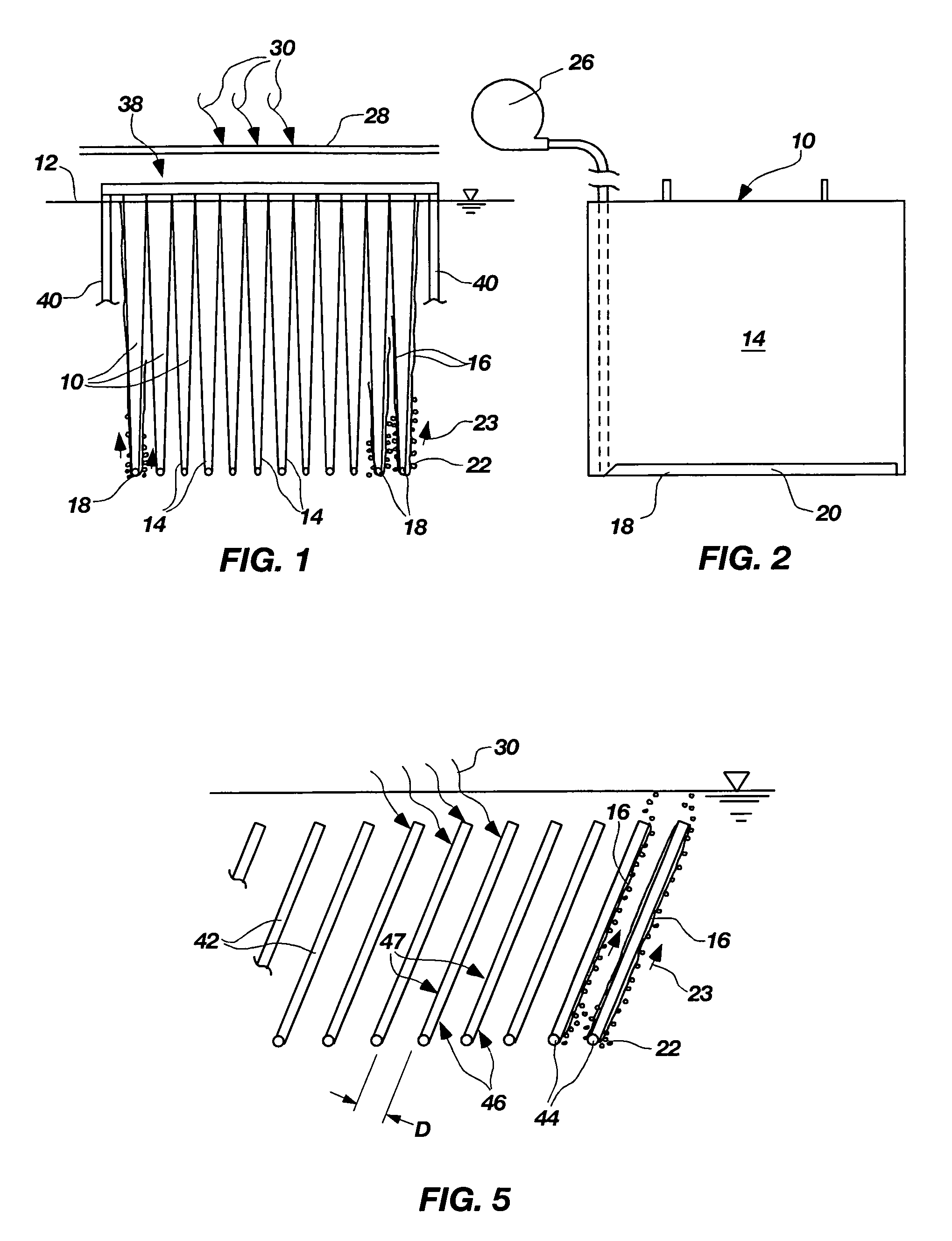 Submerged ammonia removal system and method