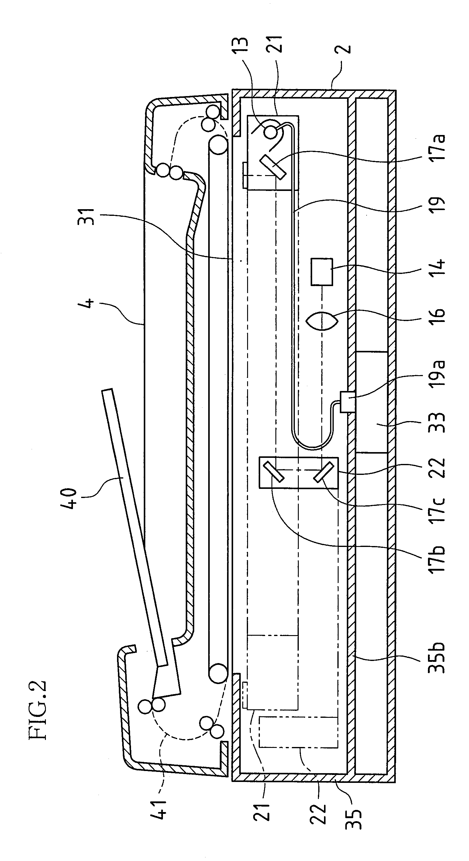 Structure supporting distribution cable of document reading apparatus