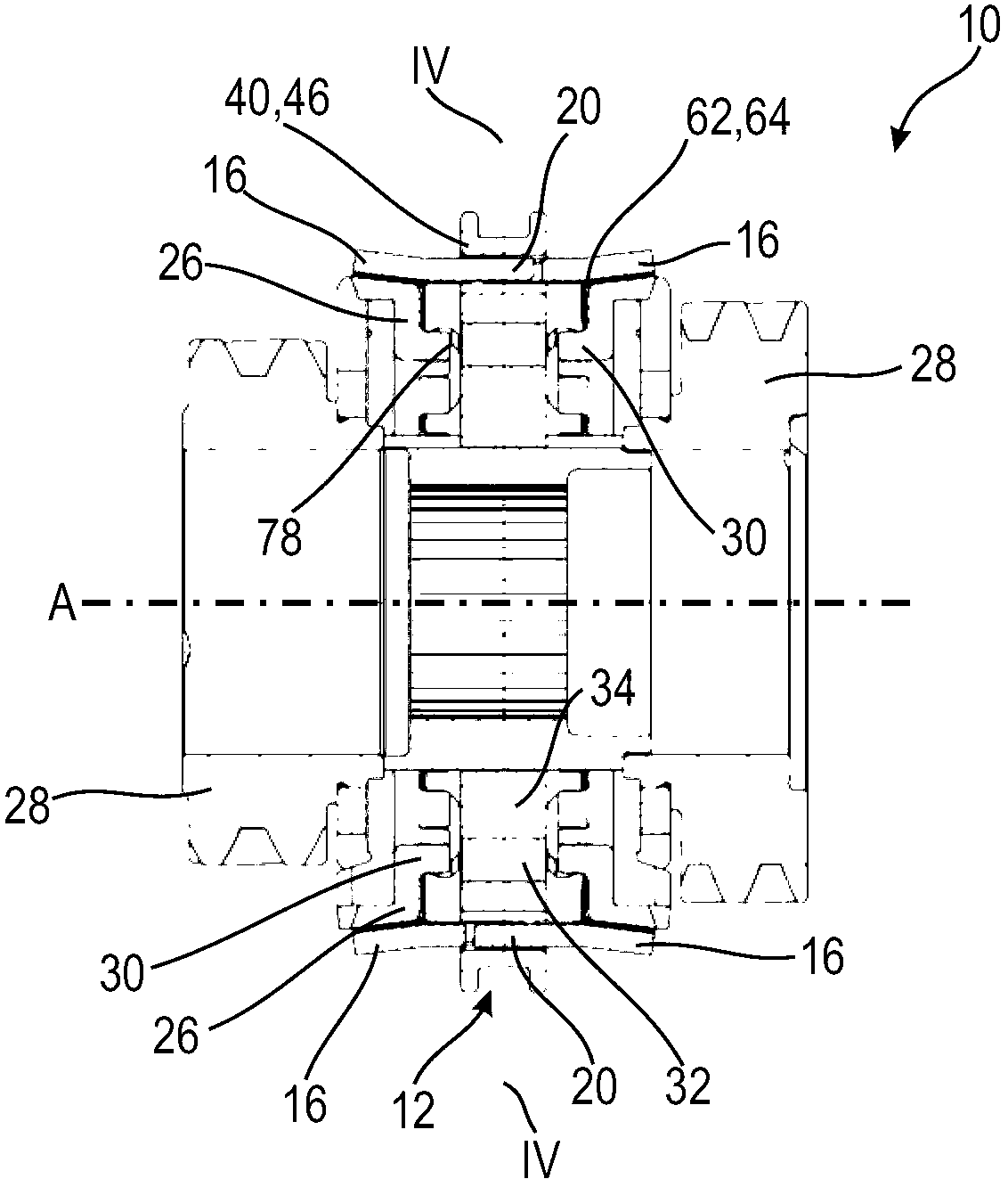 A shift gear driver of a flywheel synchronous transmission