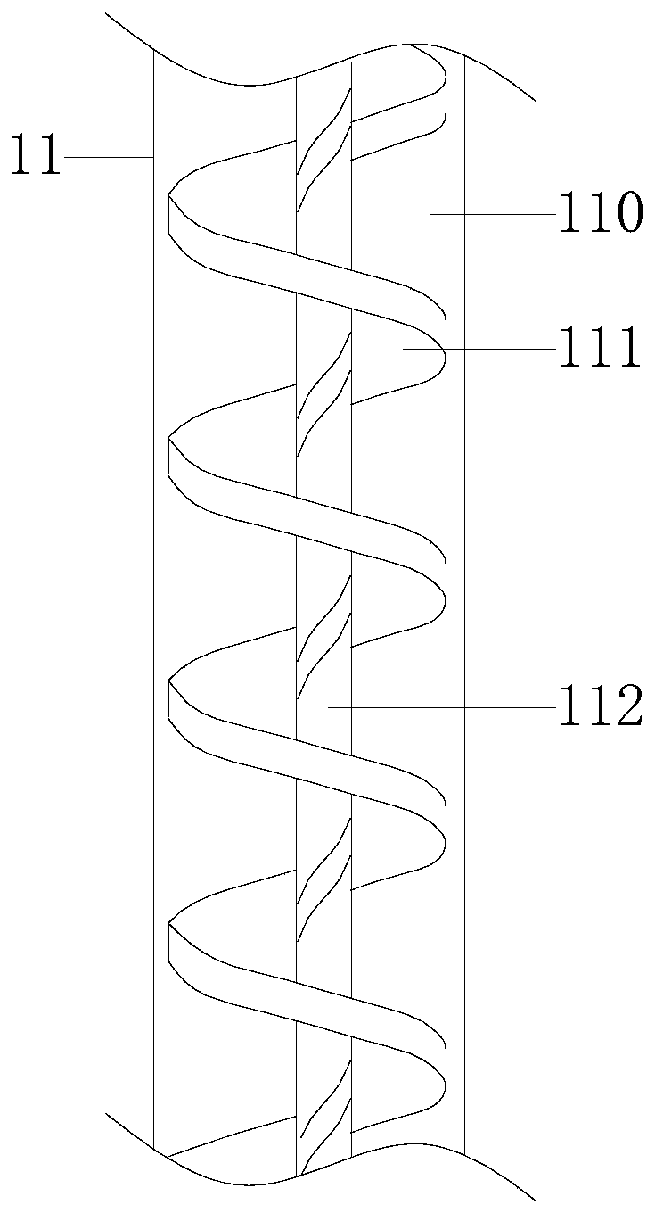 Granulated feed conveying device