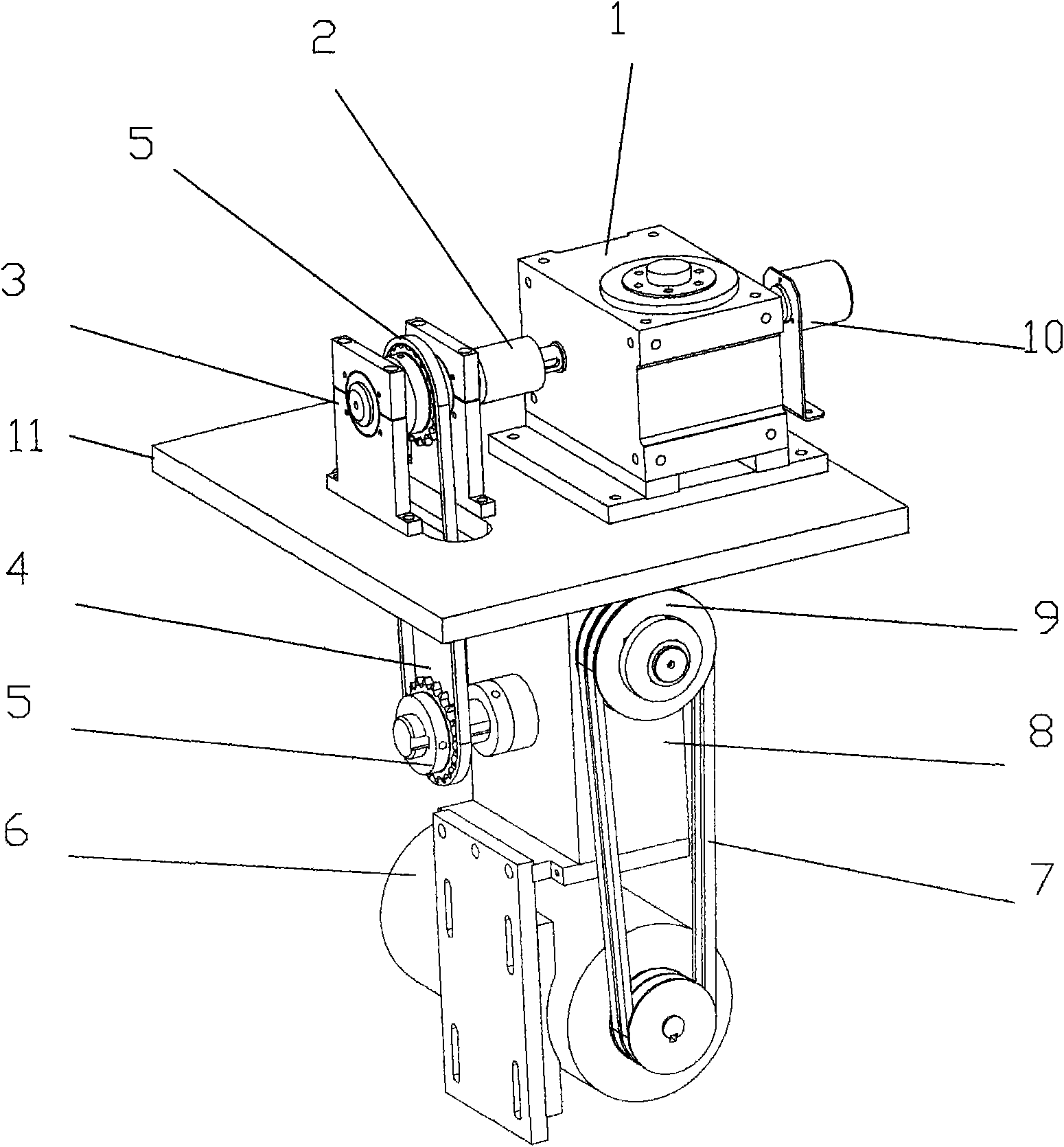 Divider driving mechanism with torque protection