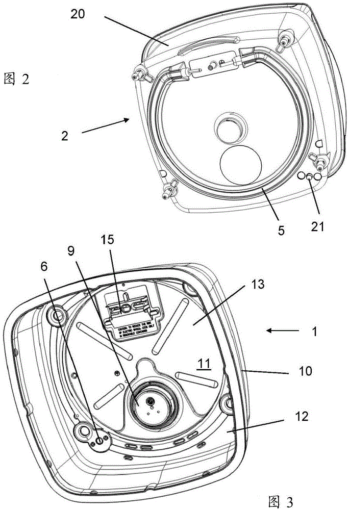 Electric cooking appliance including cooking support removably arranged on casing