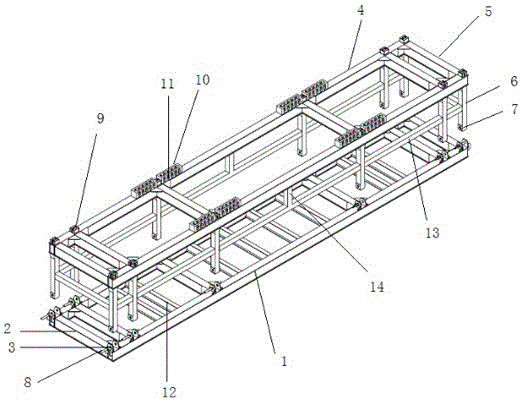 Load testing device and method of container crane