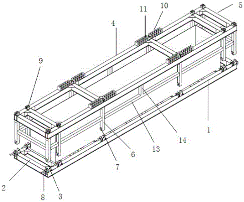Load testing device and method of container crane