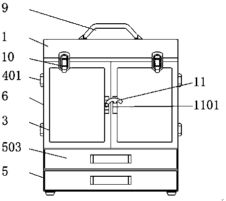 Tool case for cosmetology and hairdressing