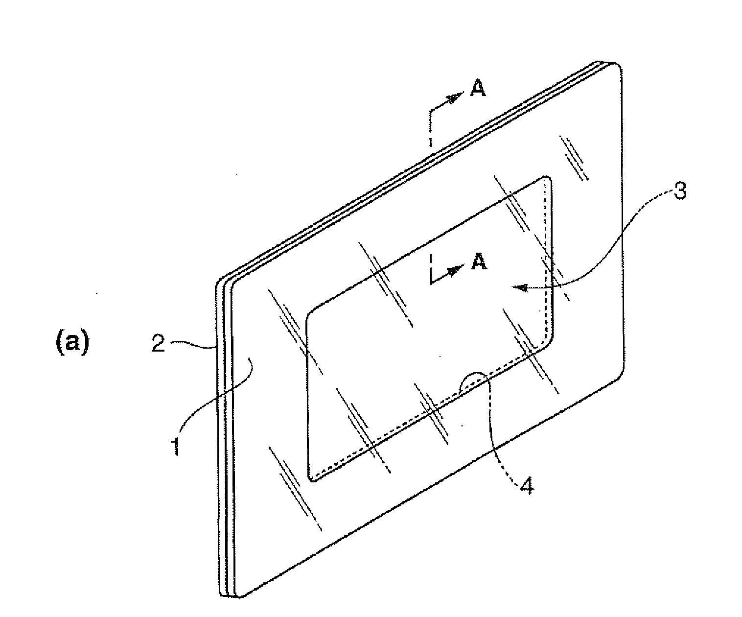 Panel-shaped molded product