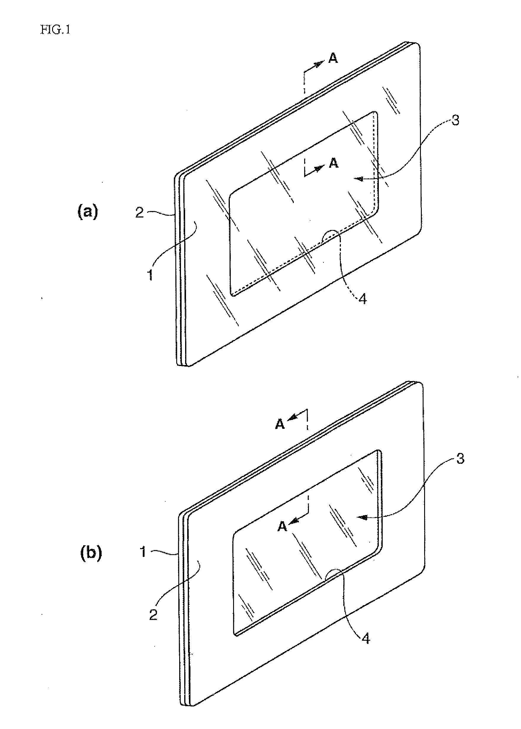 Panel-shaped molded product