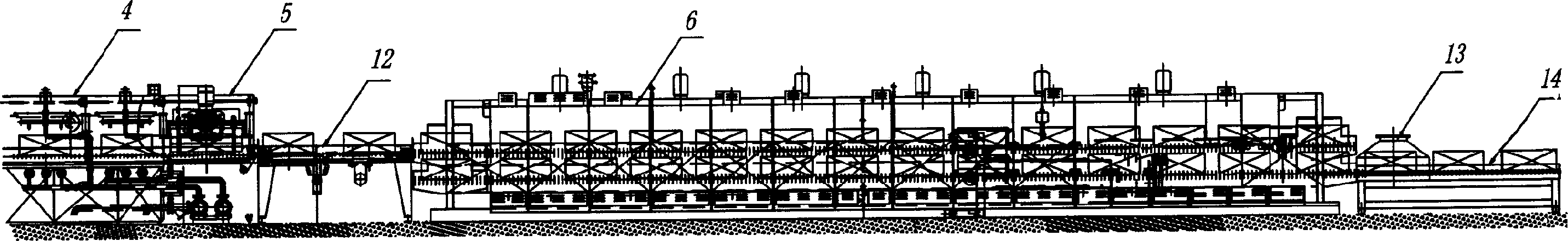 Stepped quenching process and its apparatus suitable for bainite and martensite quenching
