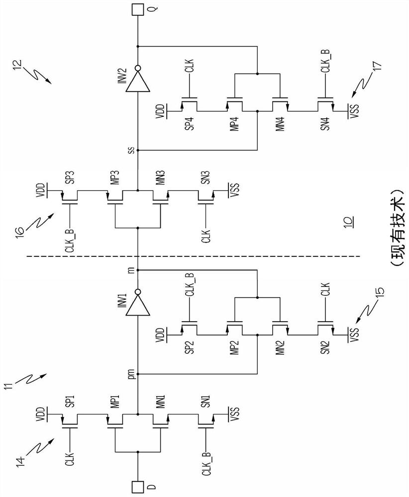 Radiation-hardened d flip-flop circuit