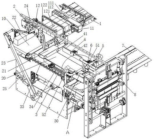 Material clamping and conveying method for prefabricated bag packaging machine