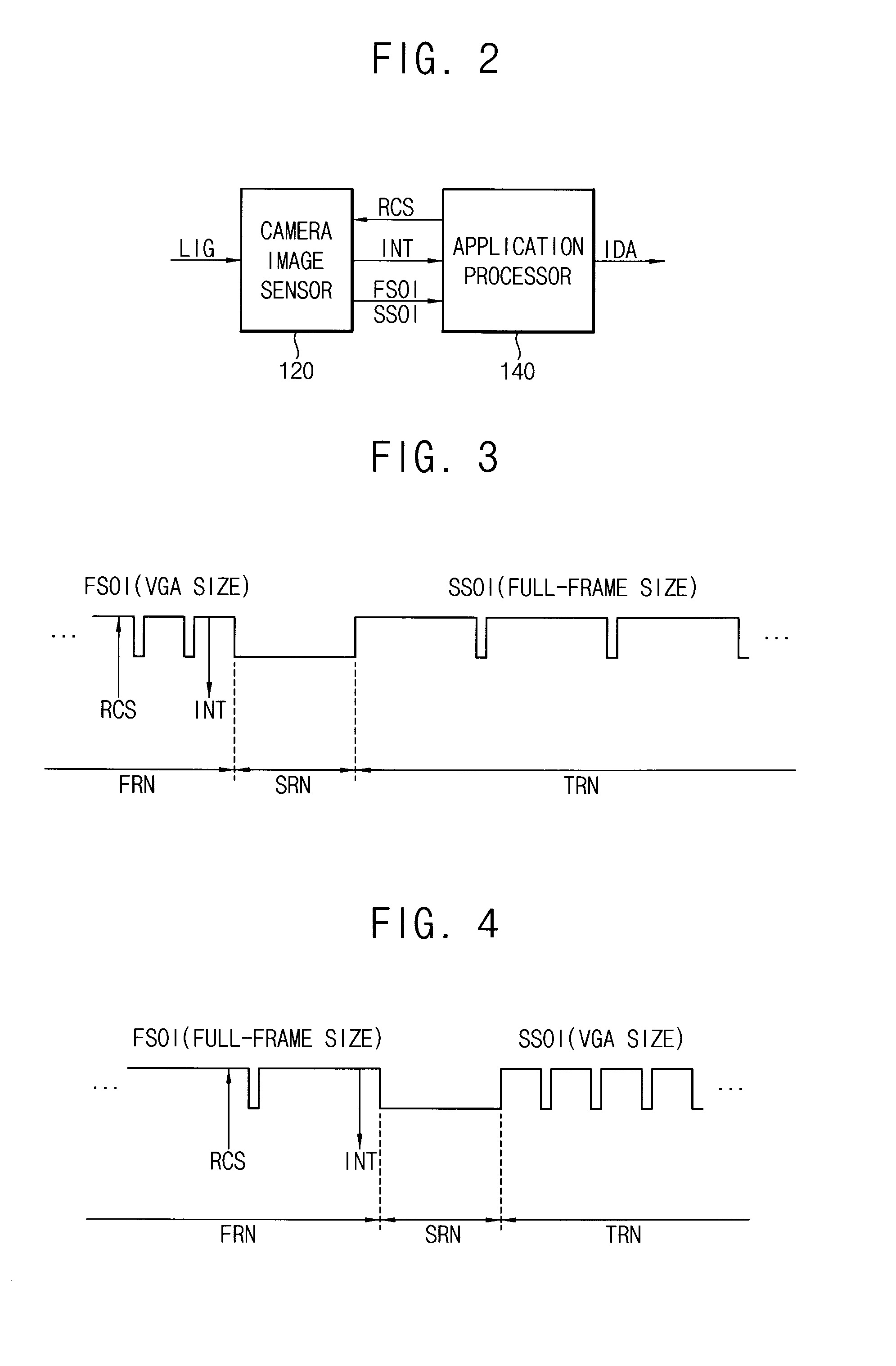 Method of changing an operation mode of a camera image sensor