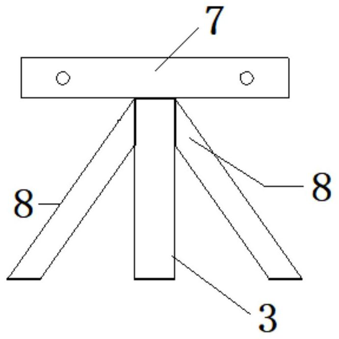 Hanging basket fixing device and method on steel structure frame beam