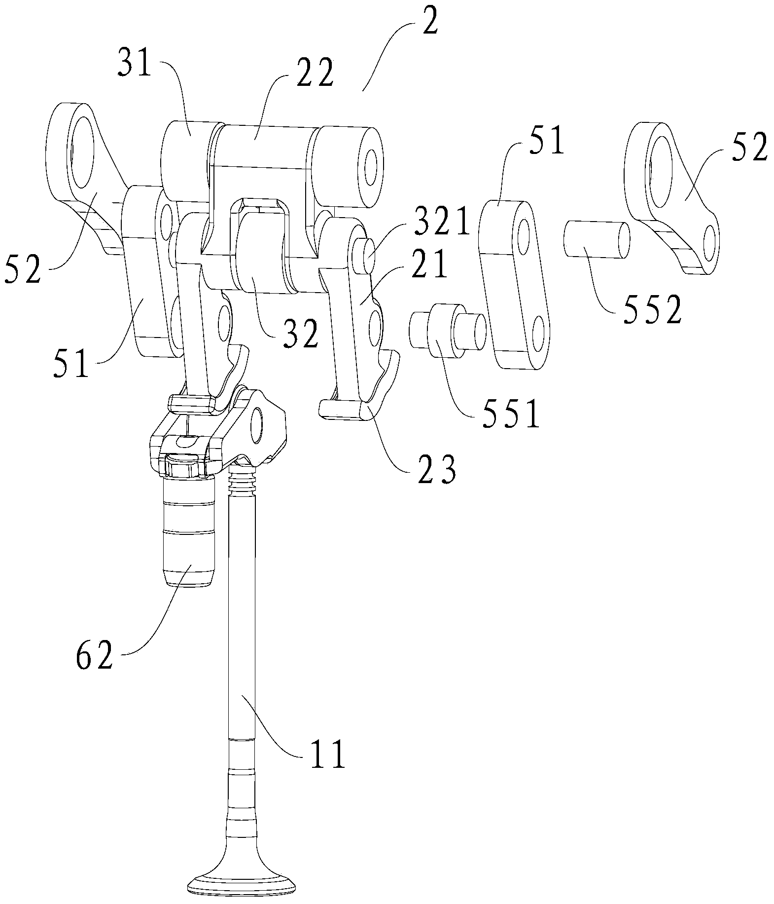 Valve timing mechanism for engine and vehicle with same