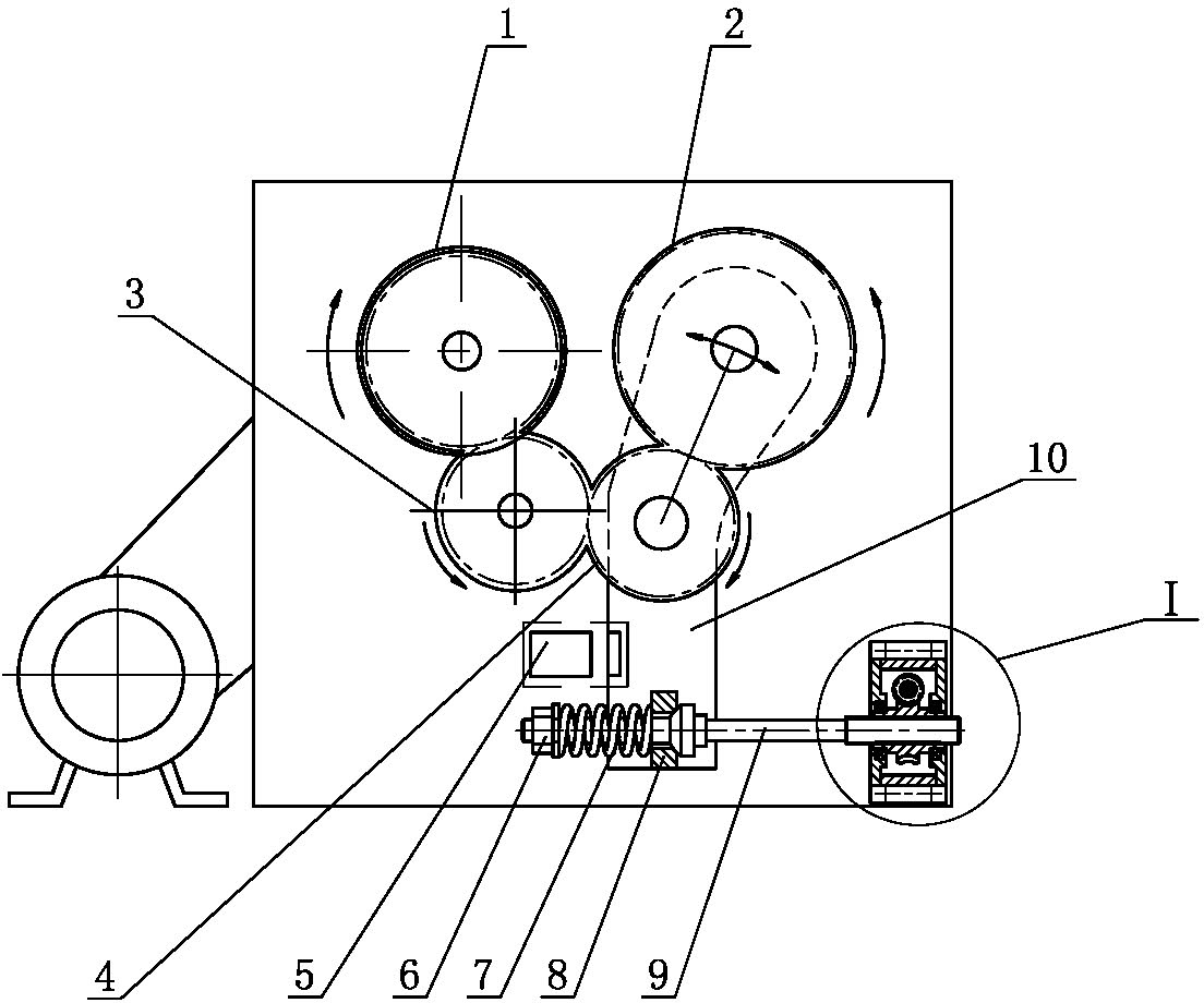 Driving mechanism of particle crusher