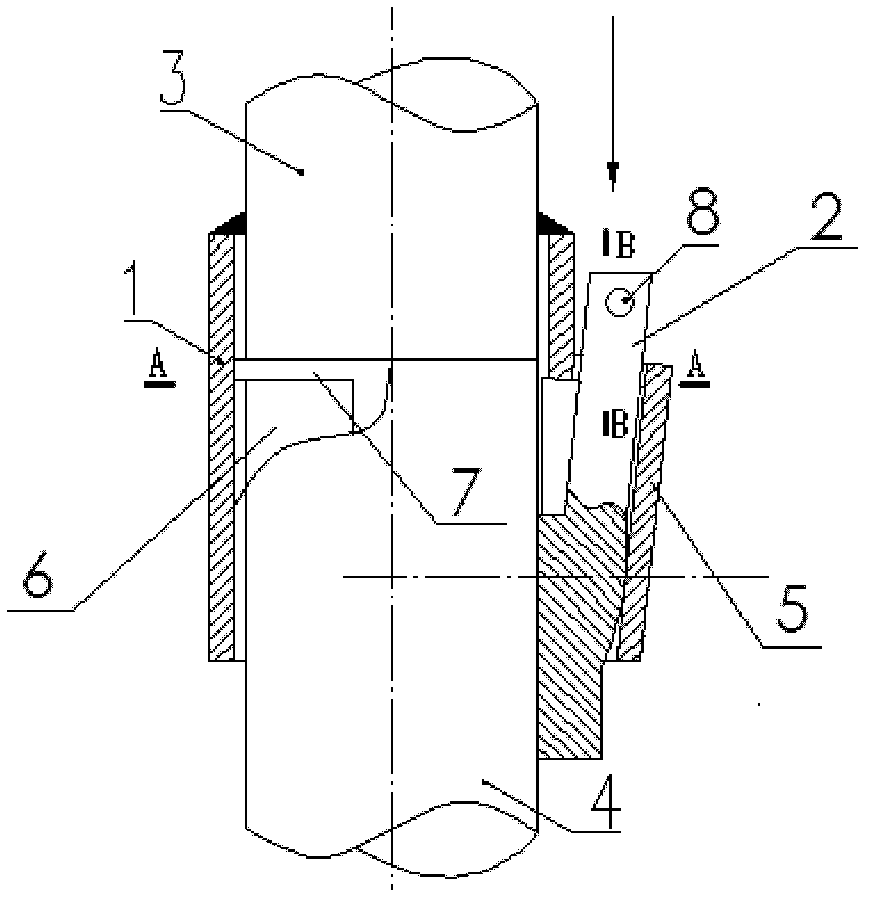 Scaffold standing pole connector